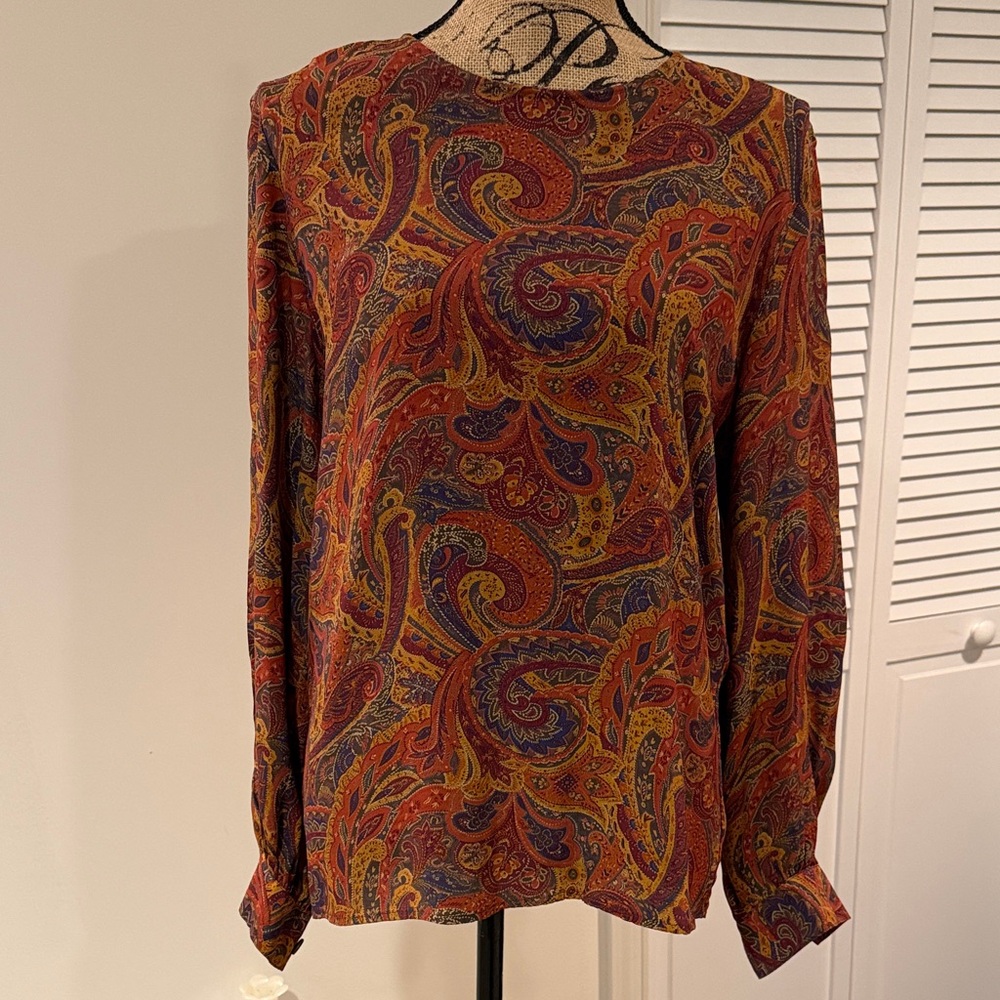 Paisley Long Sleeve blouse